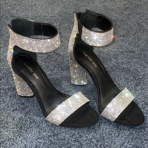 Gianni Bini sparkly block heels
